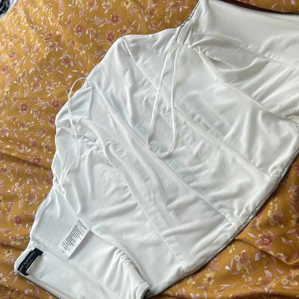 Naked Wardrobe The Crocodile Collection Croc Embossed Faux Leather Tube Top - Picture 7 of 8
